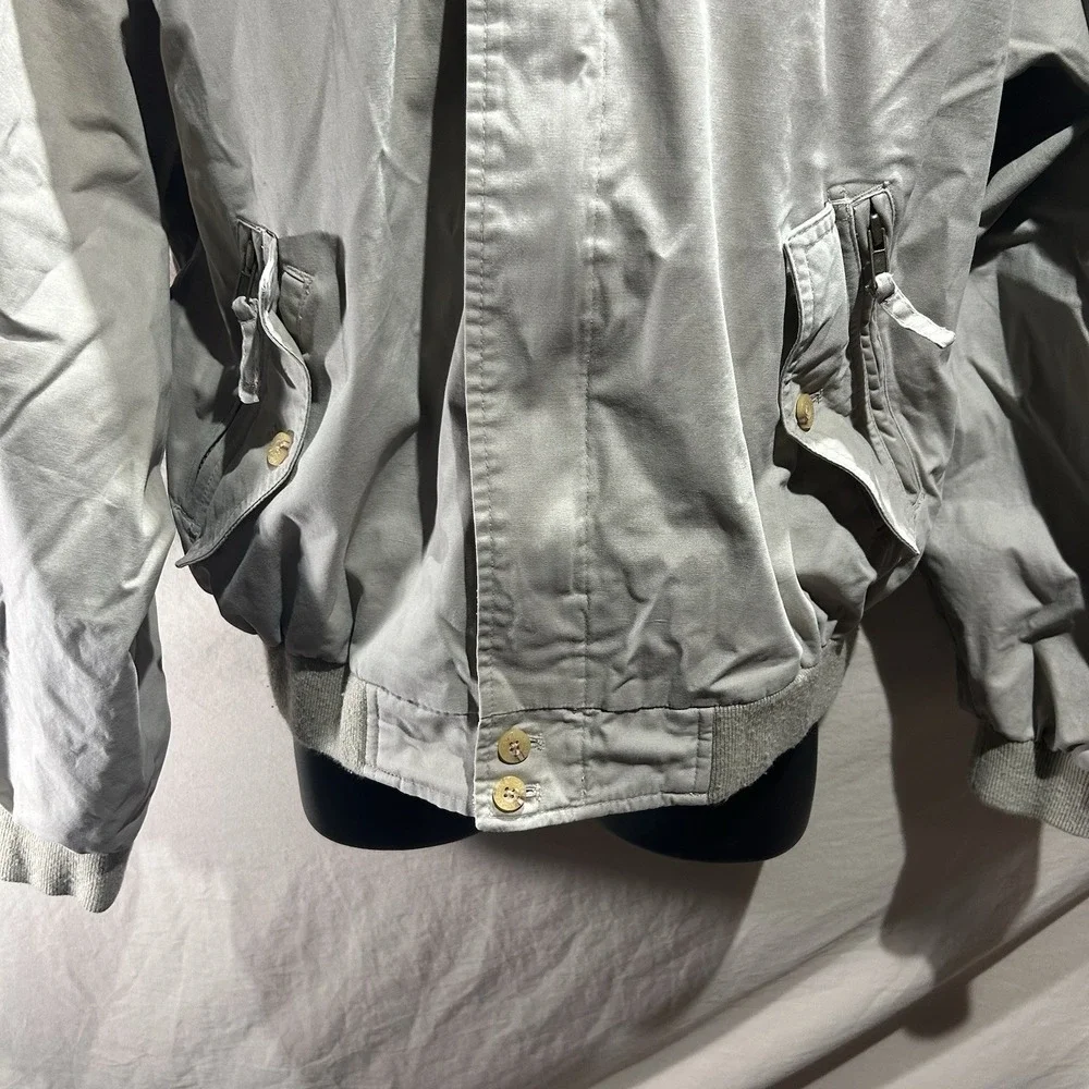 Vintage La Paz by Catalina Mens Medium Bomber Jacket Beige Zip Up Harrington